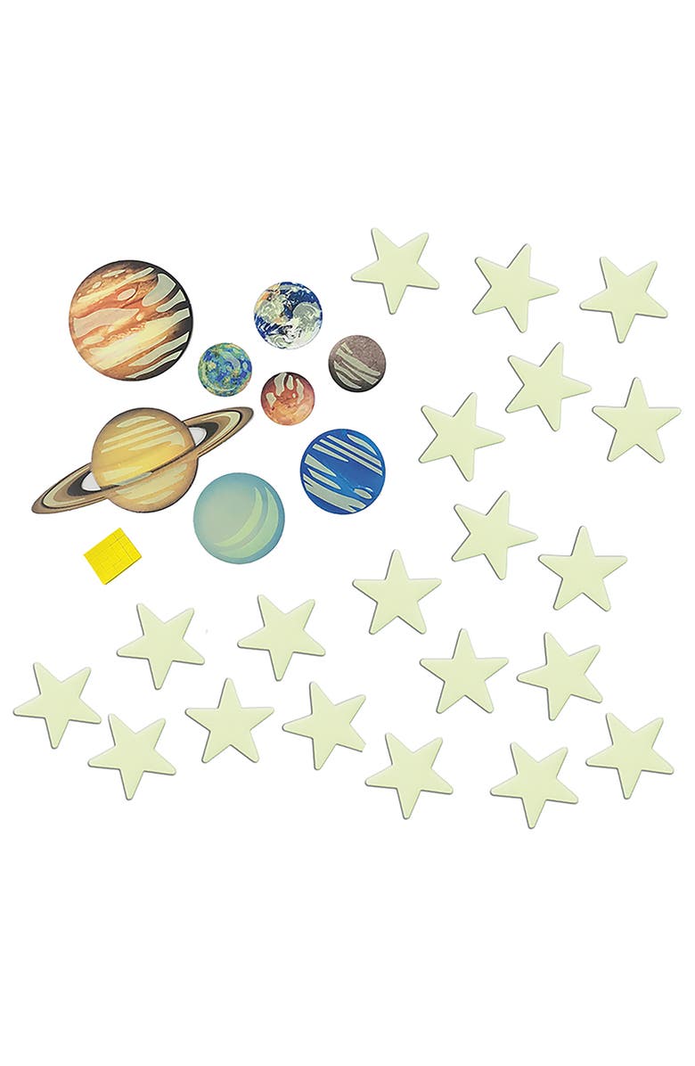 4M Glow Planets & Nova Stars 20 Glow in Dark Stick Ons, Alternate, color, Multicolored