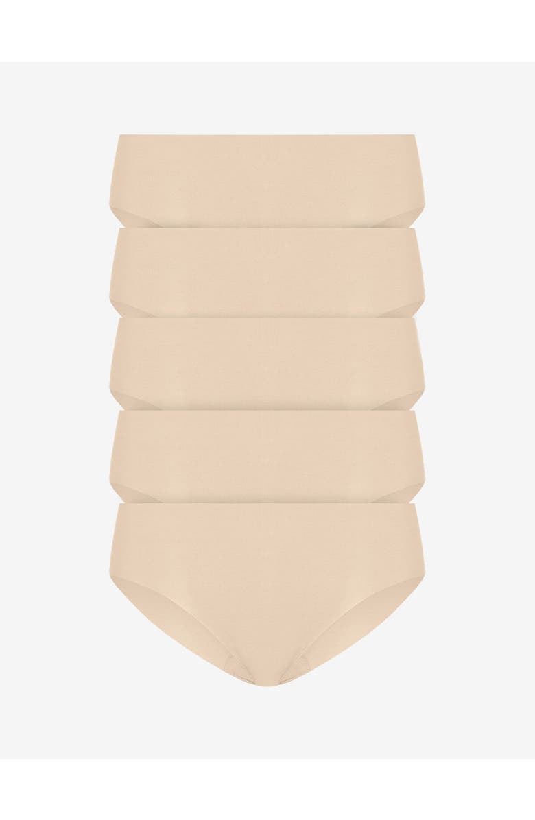 Commando Classic Solid Bikini 5-Pack, Alternate, color, Black