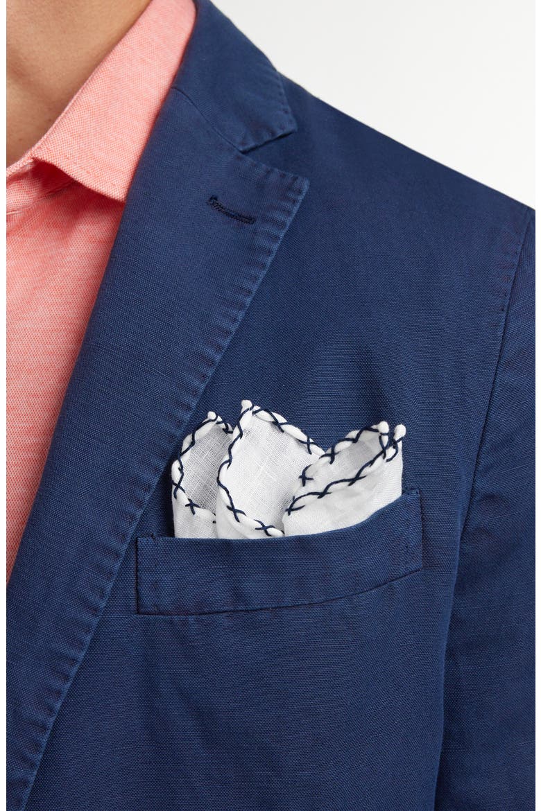 The Jackson Cotton & Linen Soft Coat, Alternate, color, NAVY