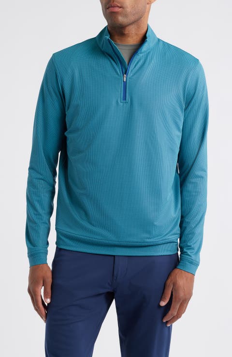 Perth Bird's Eye Performance Quarter Zip Pullover