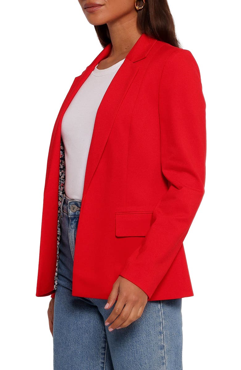 Petal & Pup Ronny Open Front Blazer, Alternate, color, Scarlet Red