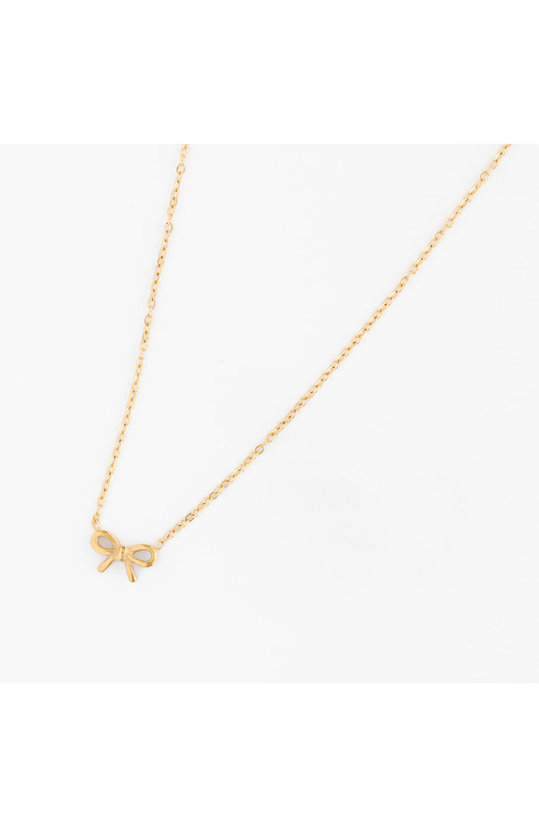 Pip Pop Bow Pendant Necklace, Main, color, 