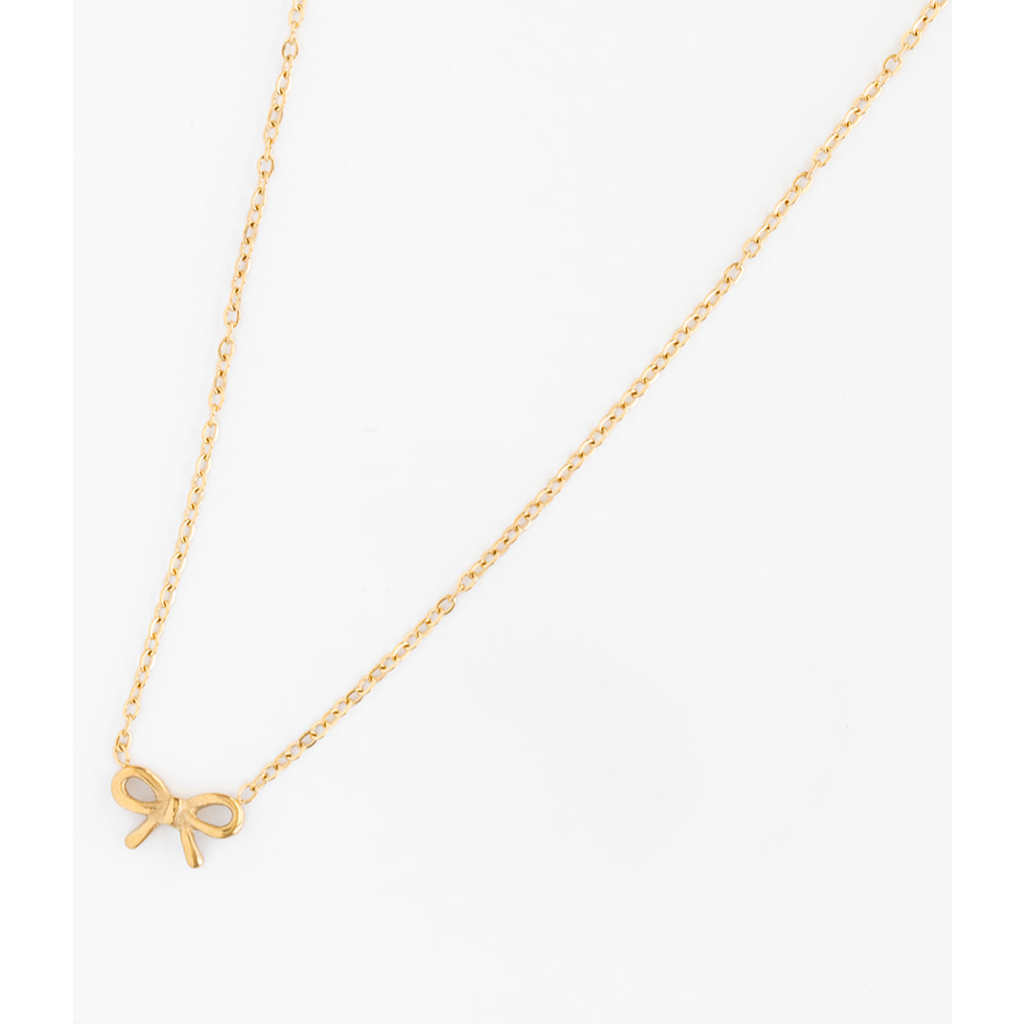Pip Pop Bow Pendant Necklace
