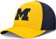 Jordan Brand Men's Jordan Brand Maize/Navy Michigan Wolverines 2025 Sideline Rise Local Performance Flex Hat
