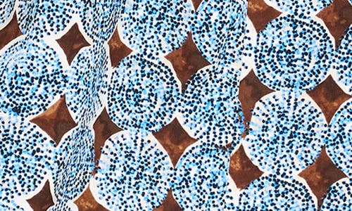 Nic + Zoe Nic+zoe Devon Sand Dollar Print Shirtdress In Blue Multi