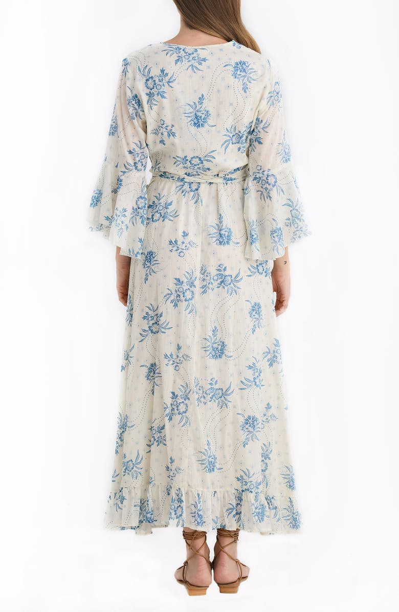 Talisman the Label Carly Print Wrap Maxi Dress, Alternate, color,