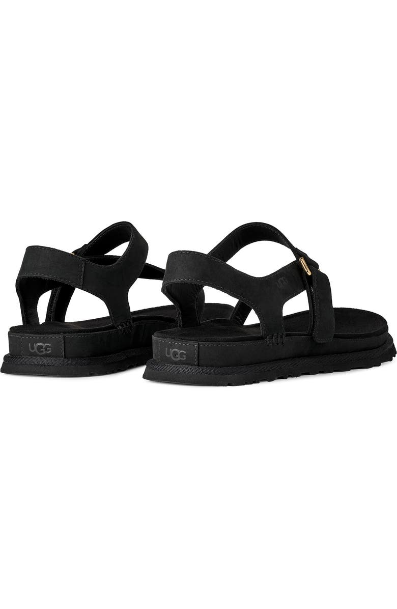 UGG<sup>®</sup> GoldenGaze Toe Post Sandal, Alternate, color, Black