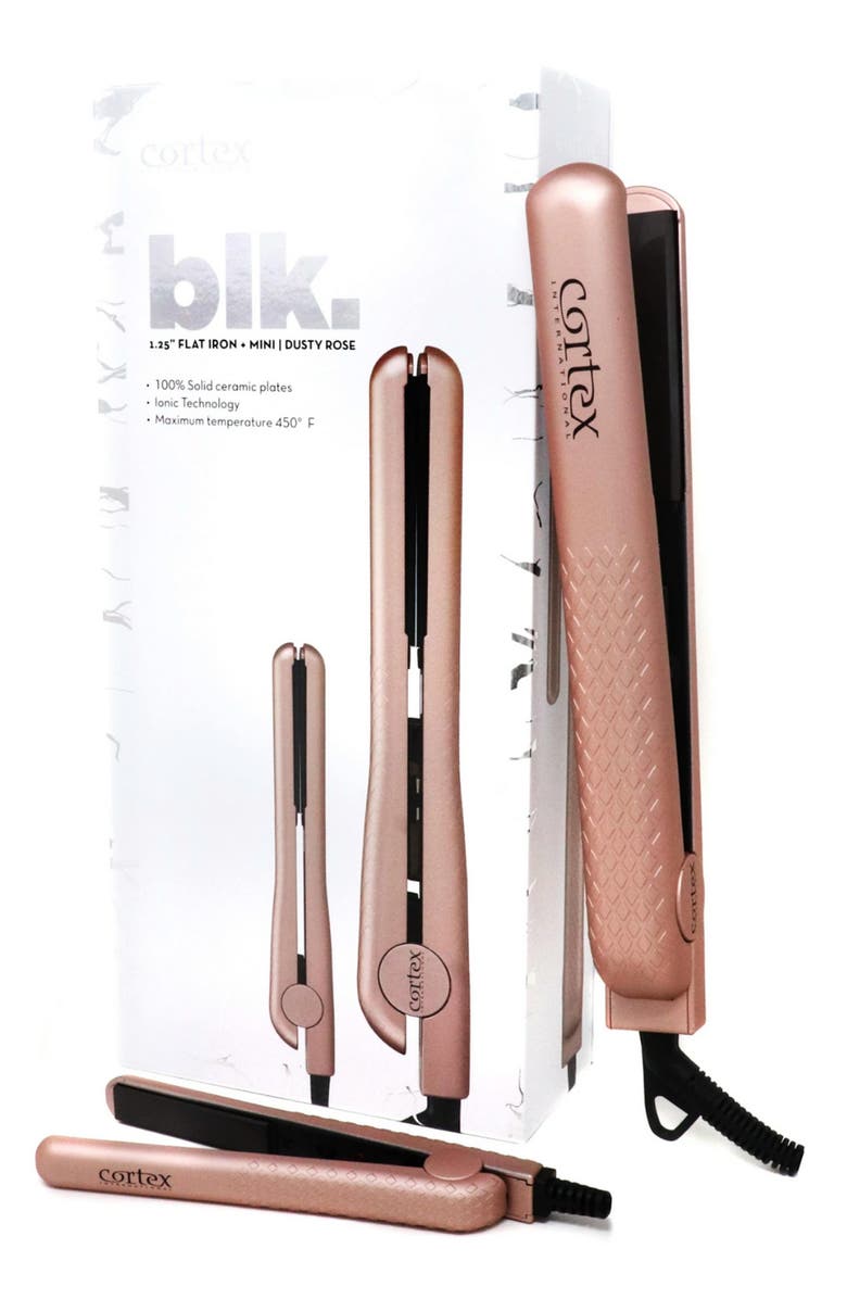 HAIR RAGE Dusty Rose Flat Iron Duo 2-Piece Set, Main, color, 