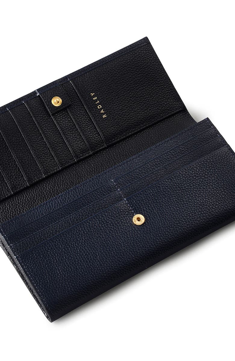 Radley Leather Continental Wallet, Alternate, color, Ink