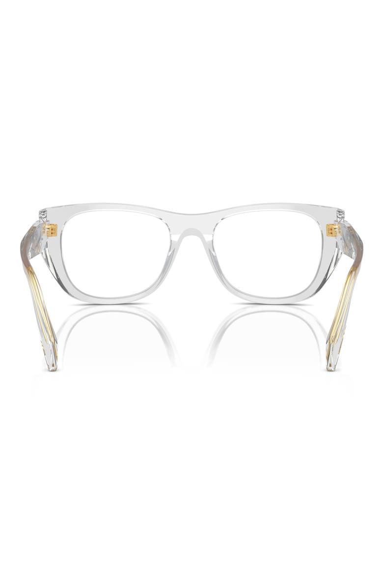 52mm Cat Eye Optical Glasses, Alternate, color, TRANSPARENT GREY