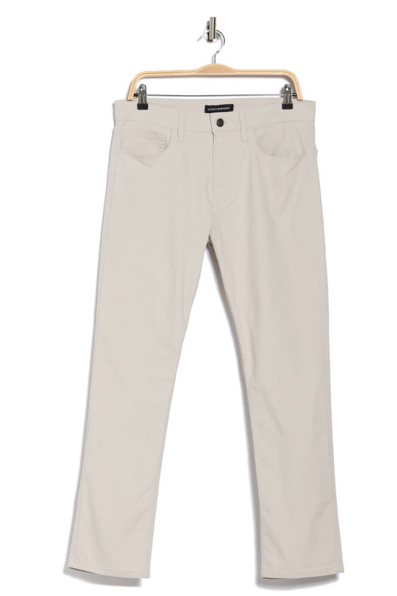 Cotton Stretch Canvas Pants, Alternate, color, SILVER CLOUD