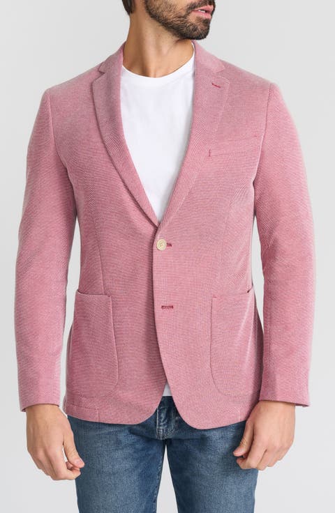 Notch Lapel Knit Blazer