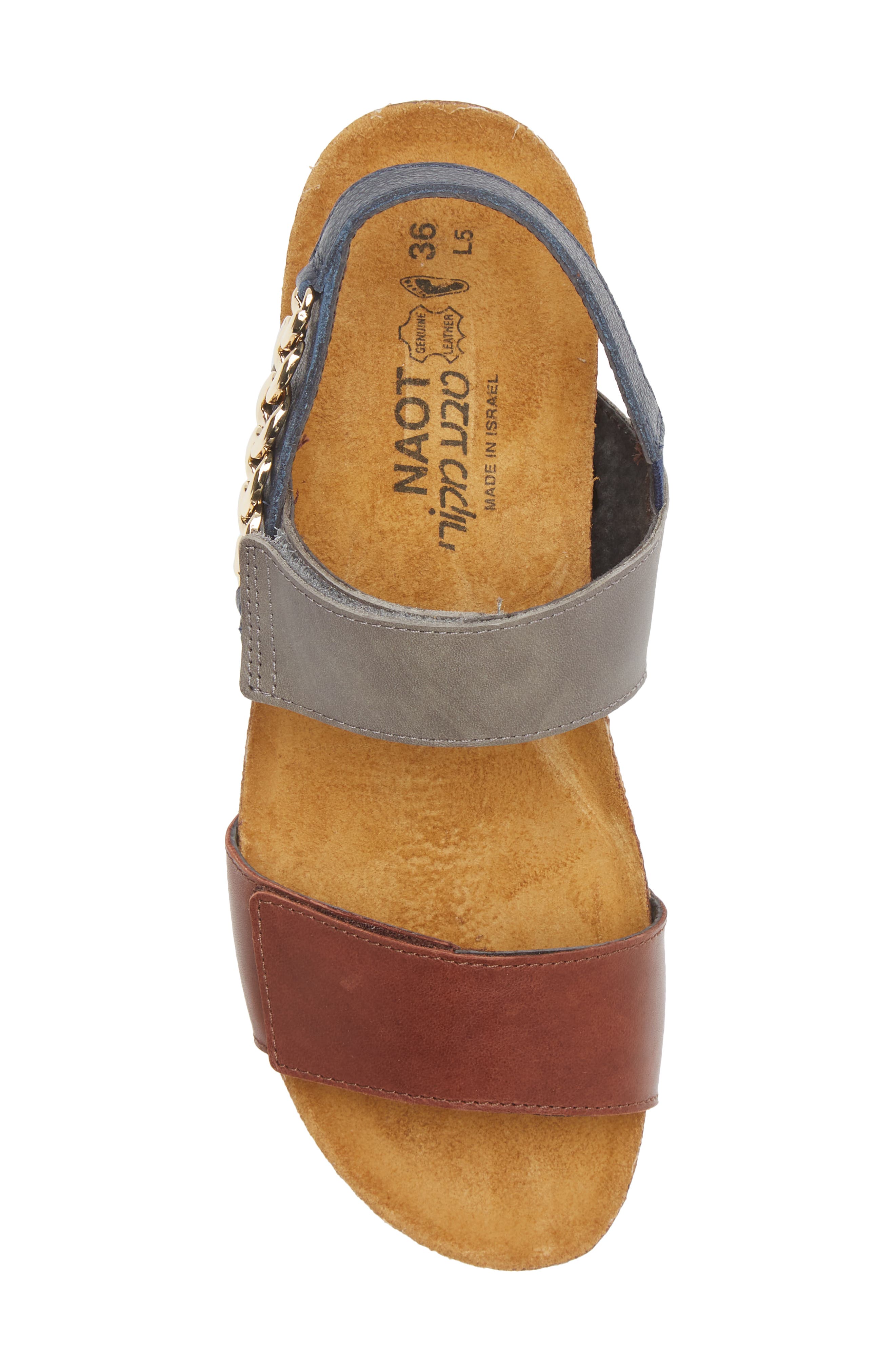Eliana Slingback Sandal, Alternate, color, CHESTNUT/ FOGGY GREY/ SOFT INK