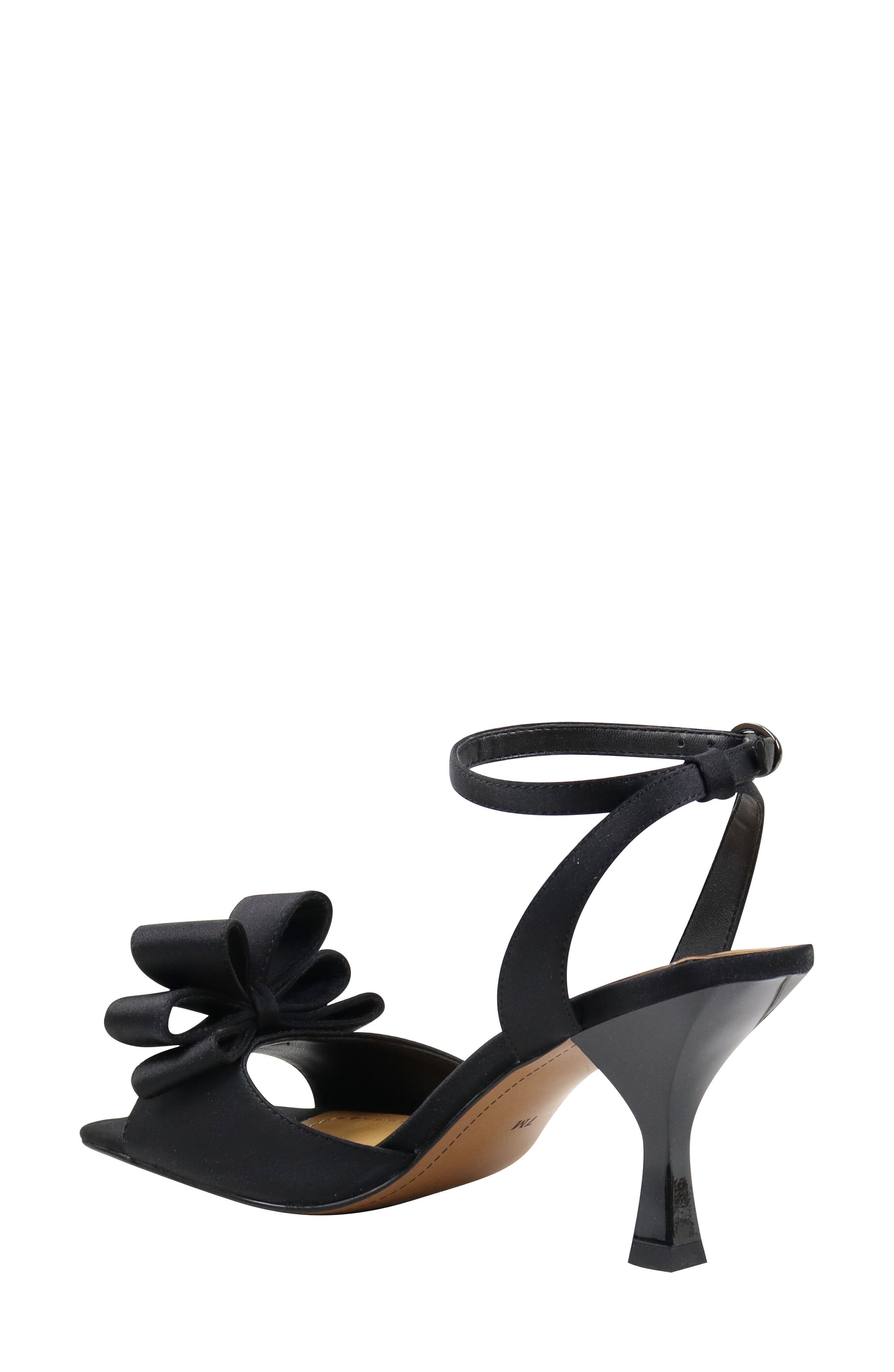 J. Reneé Nishia Ankle Strap Sandal, Alternate, color, Black