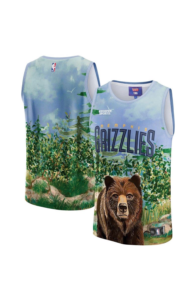 NBA X KIDSUPER Unisex NBA & KidSuper Studios by Fanatics Teal Memphis Grizzlies Hometown Jersey, Main, color, Teal