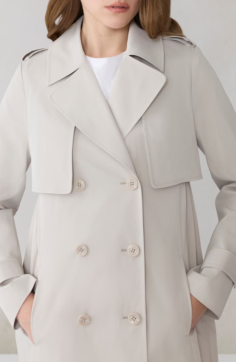 Soia & Kyo Elanor Pleated Trench Coat, Alternate, color,