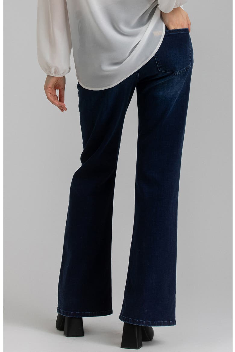 Over the Bump Flare Maternity Jeans, Alternate, color, BRIGHT BLUE