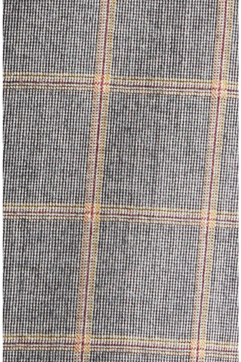 Slim Checked Virgin Wool Blazer, Alternate, color, GREY MELANGE