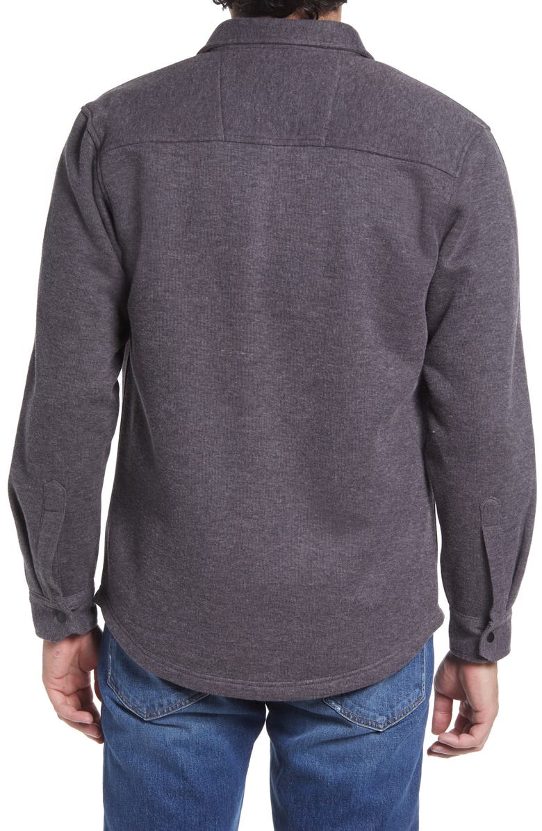 Vintage 1946 Ribbed Cotton Blend Shirt Jacket, Alternate, color, Char Heather