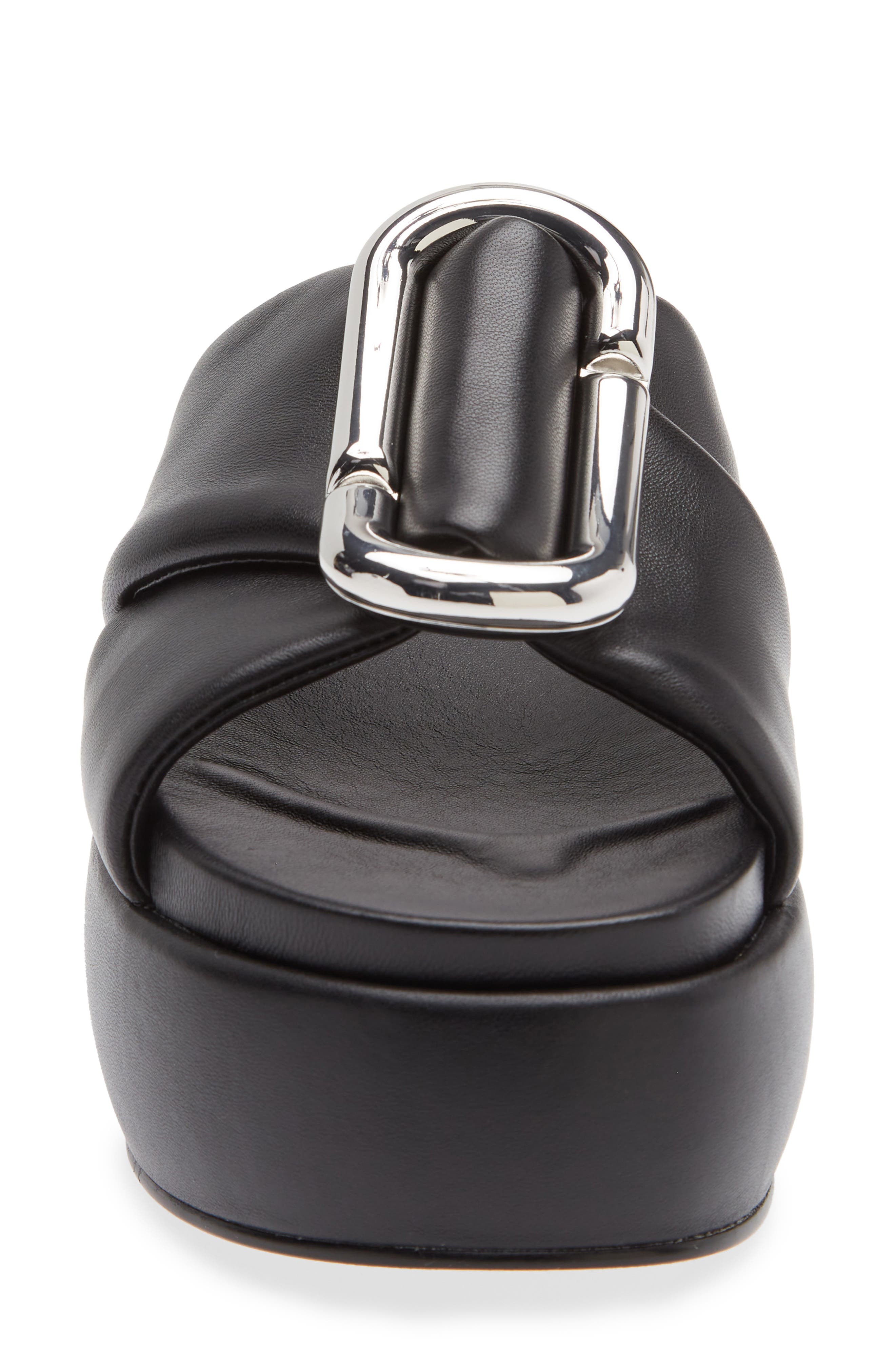 Marc Jacobs The Pop J Marc Platform Wedge Slide Sandal, Alternate, color, Black