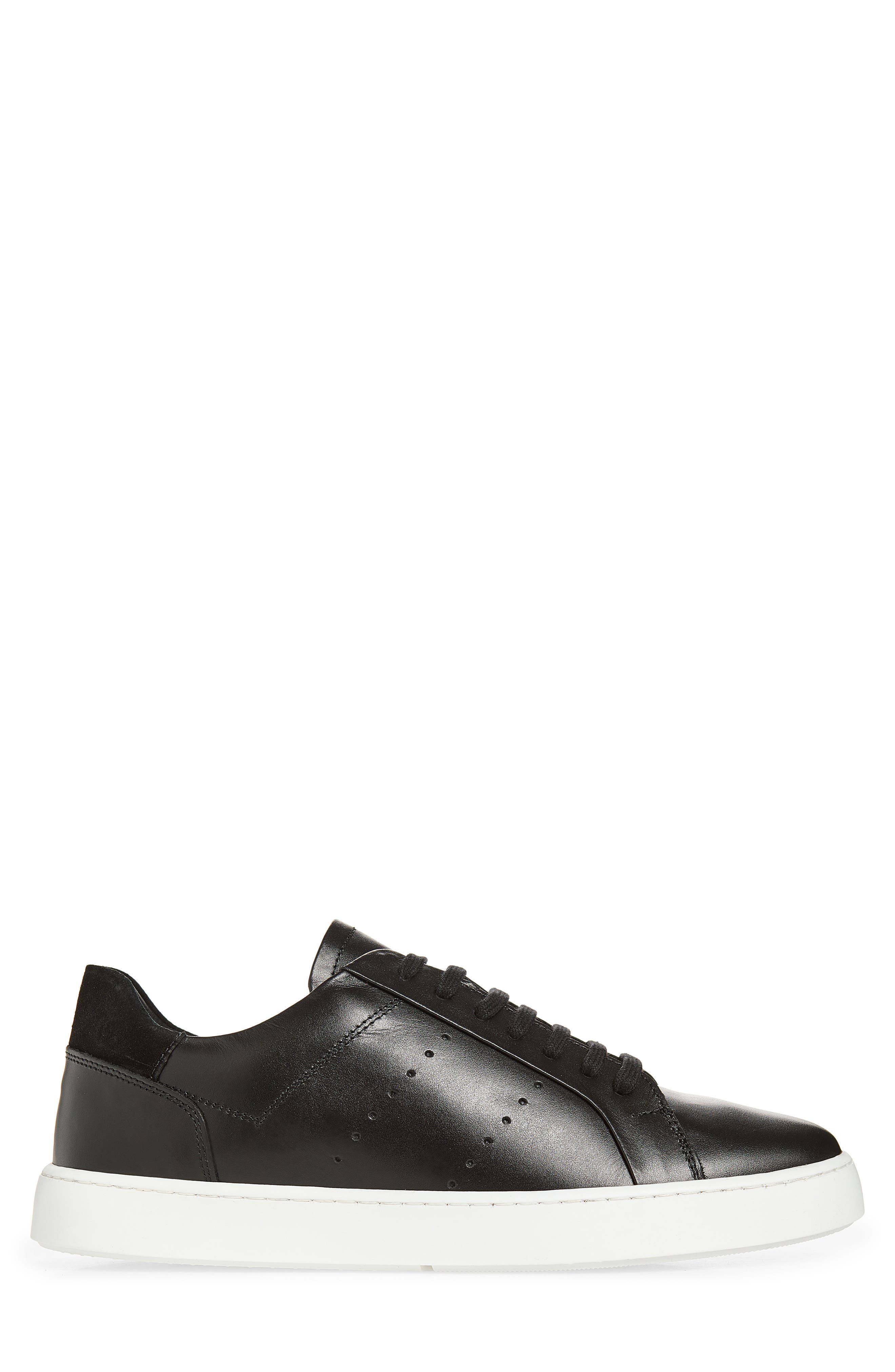 Domenico Sneaker, Alternate, color, BLACK LEATHER