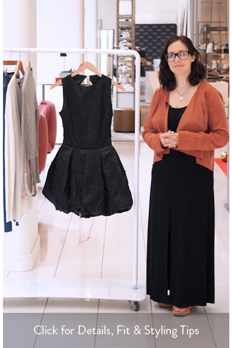 Melika Open Back Bubble Hem Minidress video