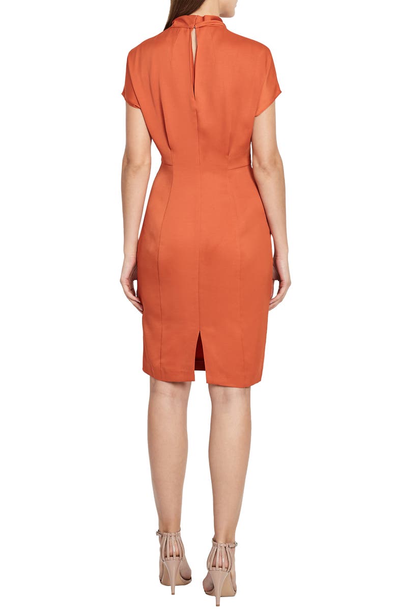 Reiss Rex Mock Neck Sheath Dress, Alternate, color, 