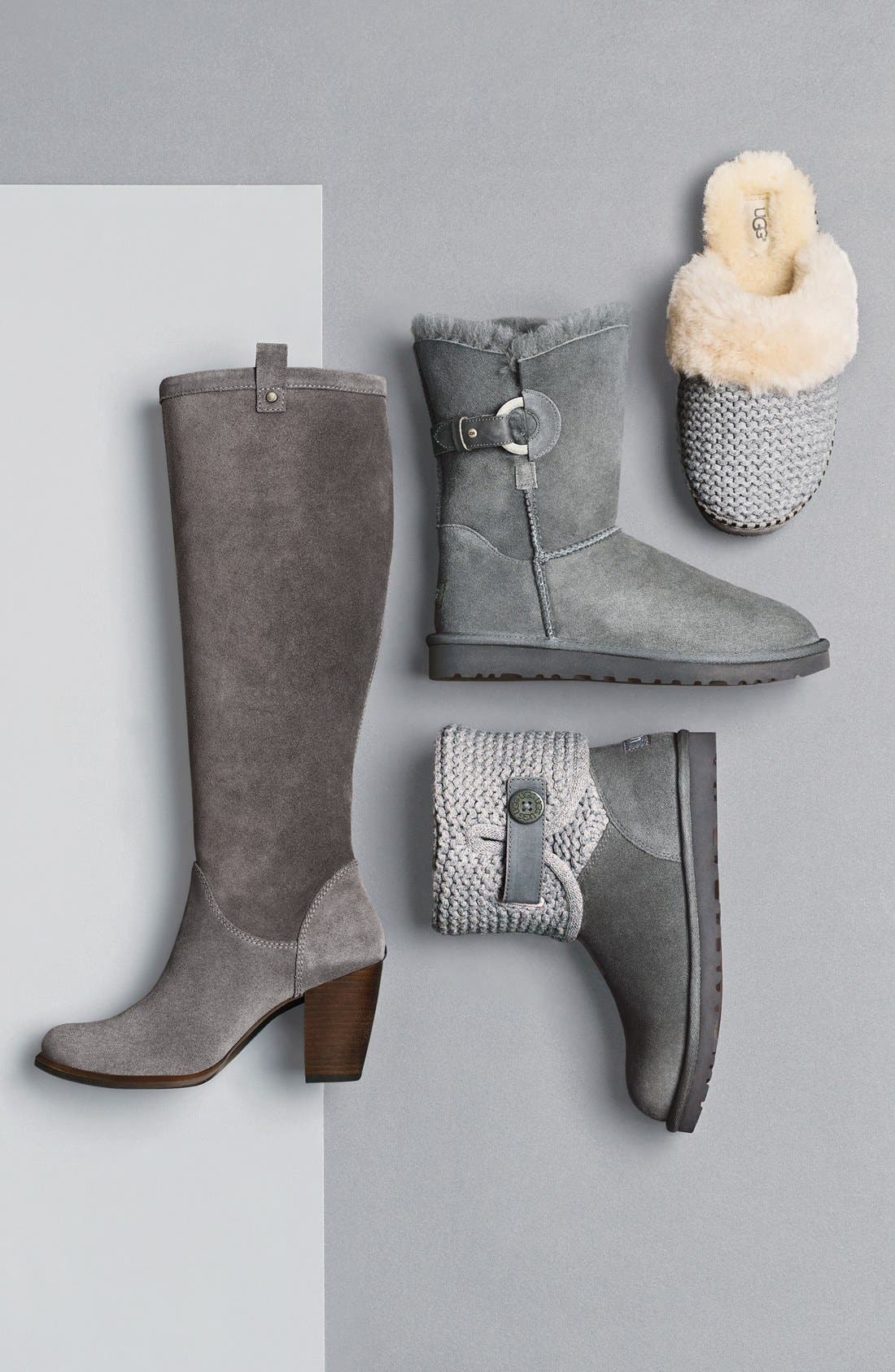 UGG<sup>®</sup> Nash Genuine Shearling Boot, Alternate, color, 