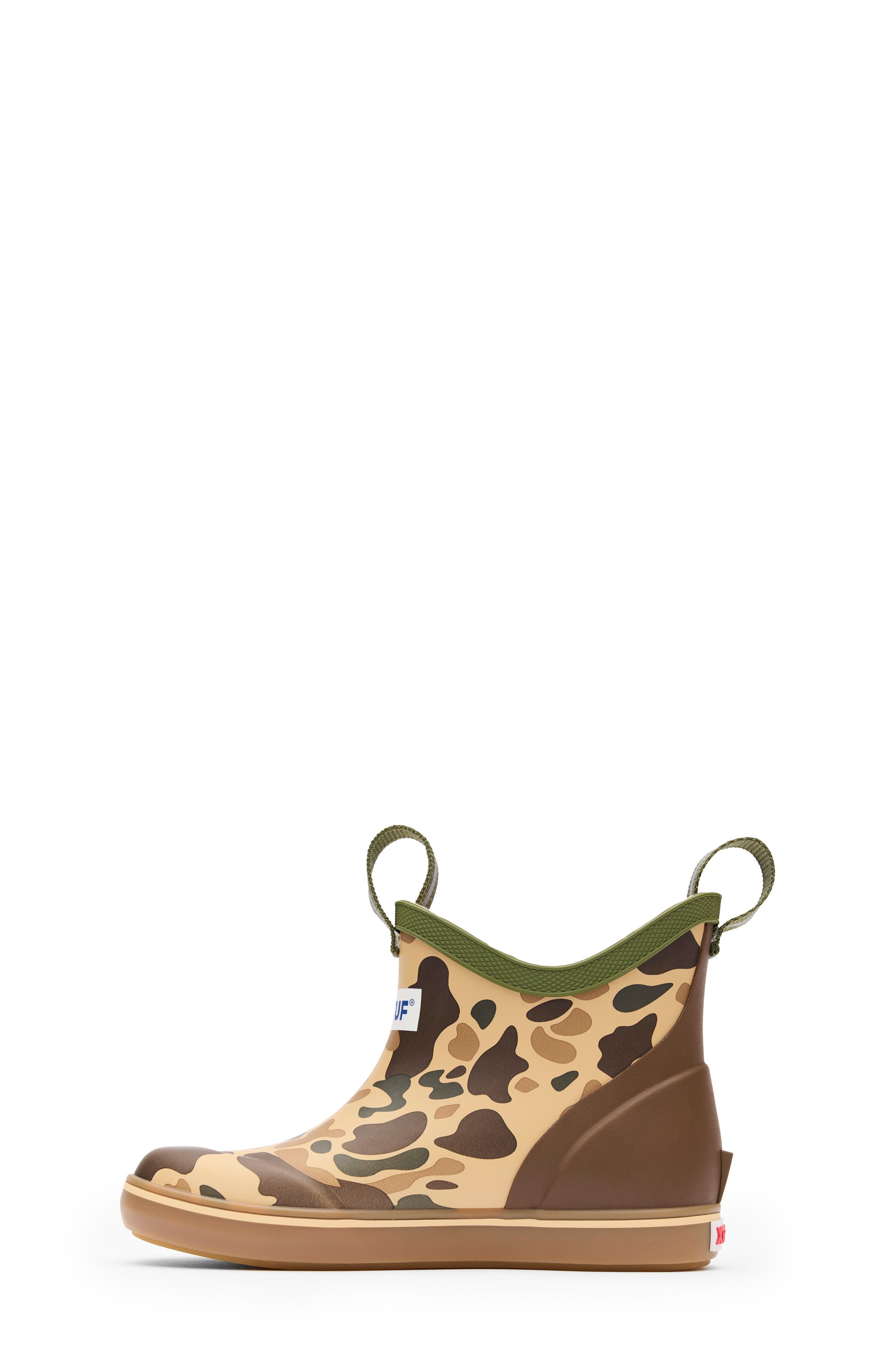 XTRATUF Waterproof Deck Boot, Alternate, color, Duck Camo/Beige/Bison