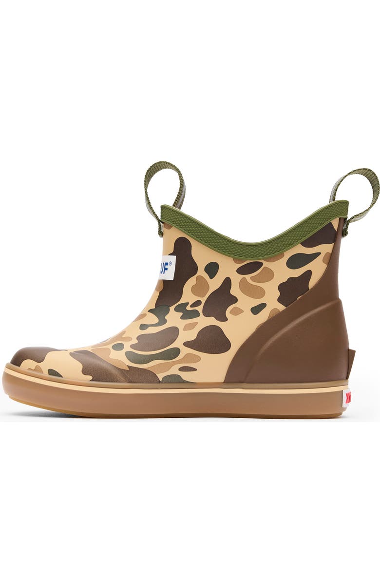 XTRATUF Waterproof Deck Boot, Alternate, color, Duck Camo/Beige/Bison