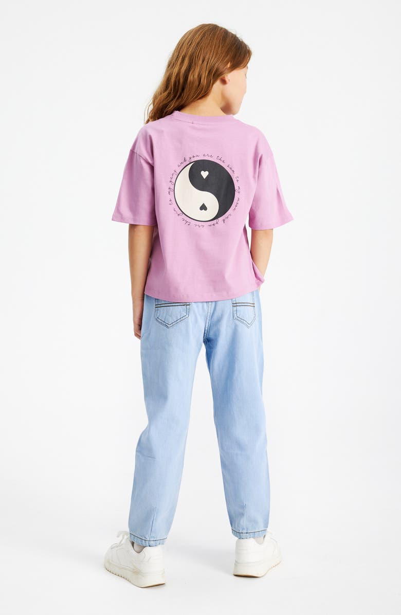 THE NEW Kids' Lina Yin & Yang Organic Cotton Graphic T-Shirt, Alternate, color, 