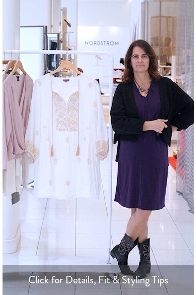 Floral Brocade Shift Minidress video