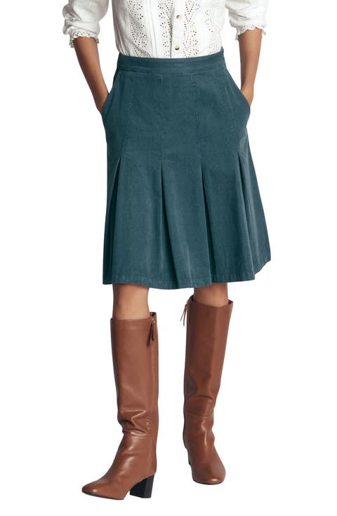 Flippy Corduroy Miniskirt