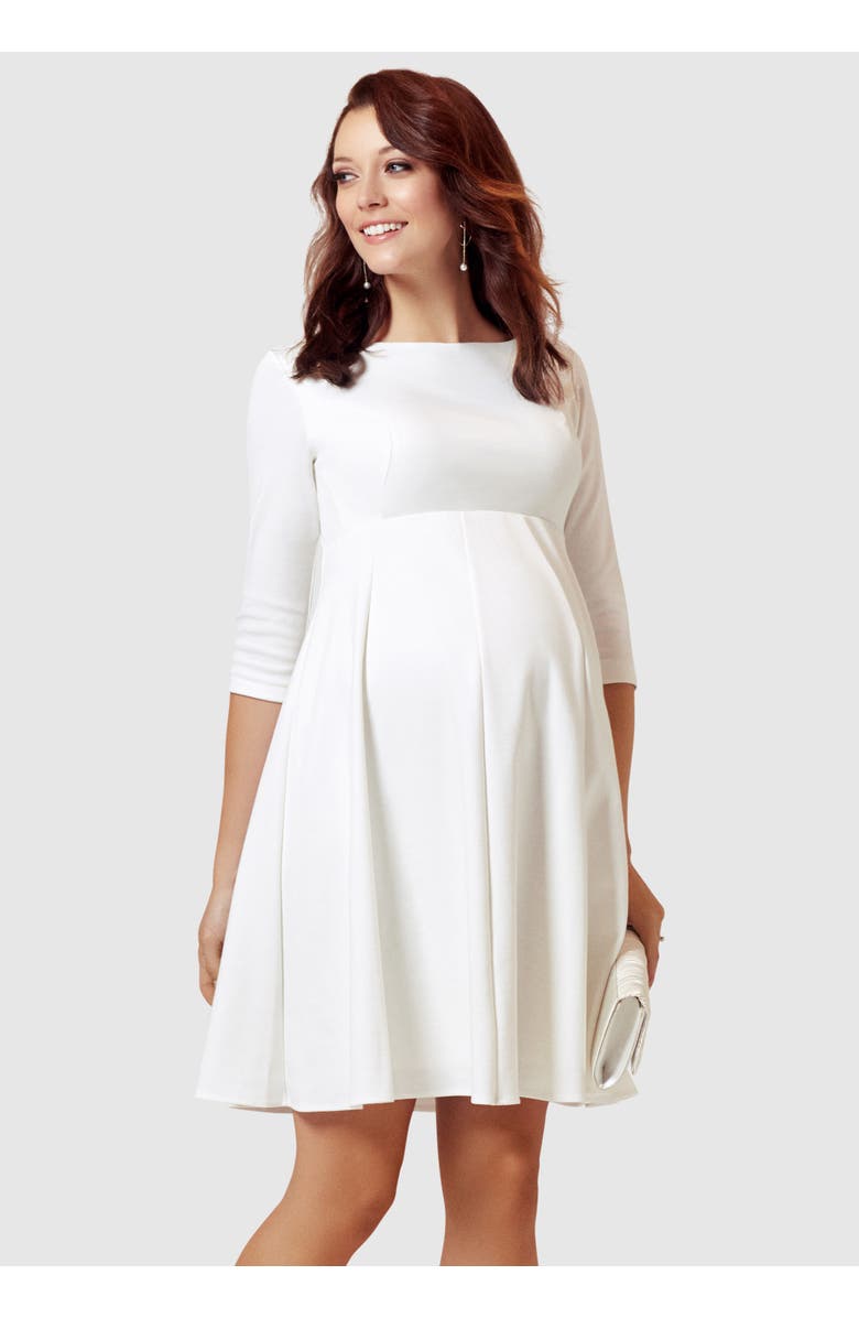 Tiffany Rose Maternity Sienna Maternity Dress, Main, color, Cream