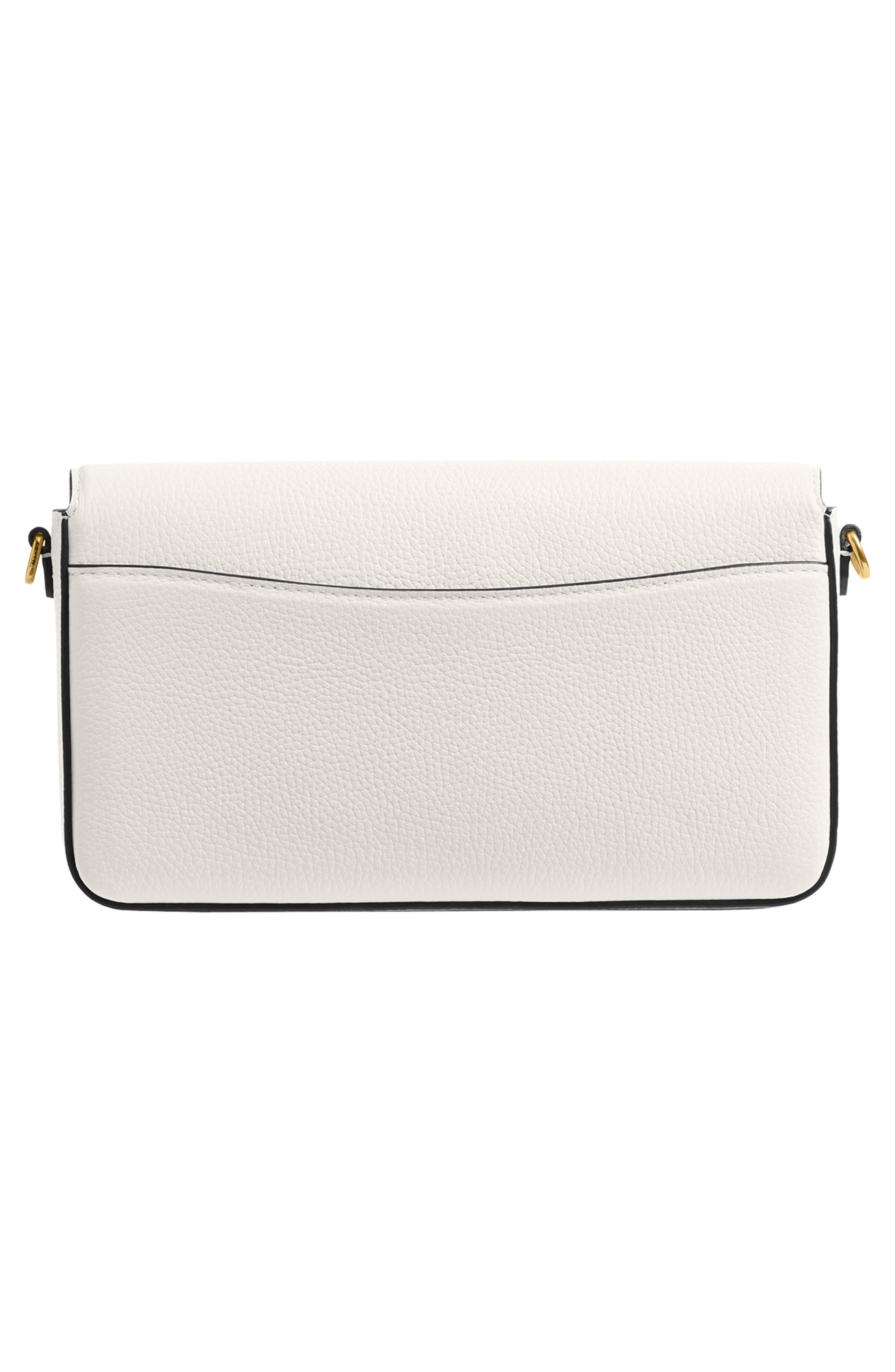 COACH Essential Polished Pebble Leather Crossbody Bag, Alternate, color, Chalk