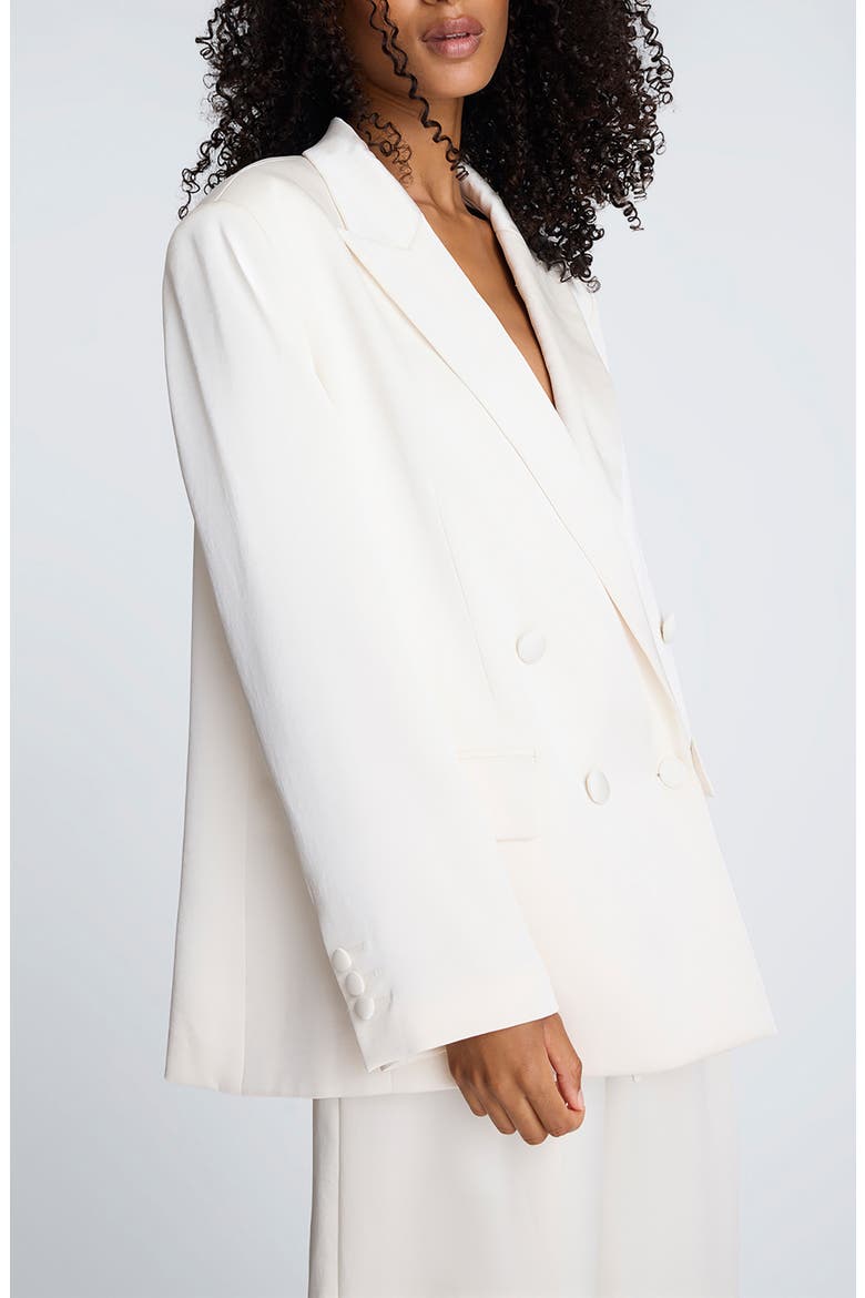 Double Breasted Boyfriend Blazer, Alternate, color, OYSTER