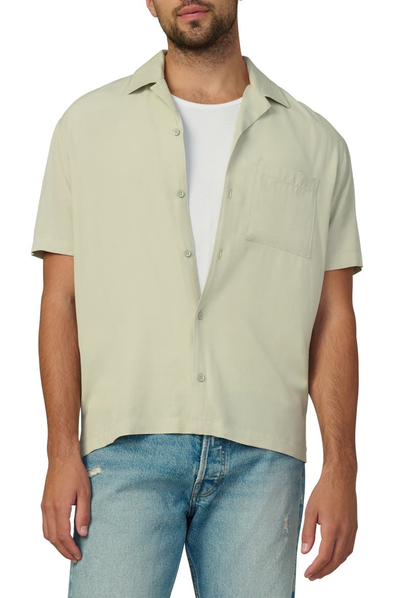 Viscose Camp Shirt, Main, color, SAGE