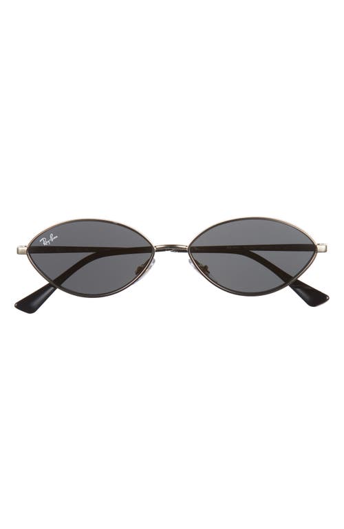 Ray Ban Ray-ban Kai 56mm Oval Sunglasses In Pale Gold Dark Grey