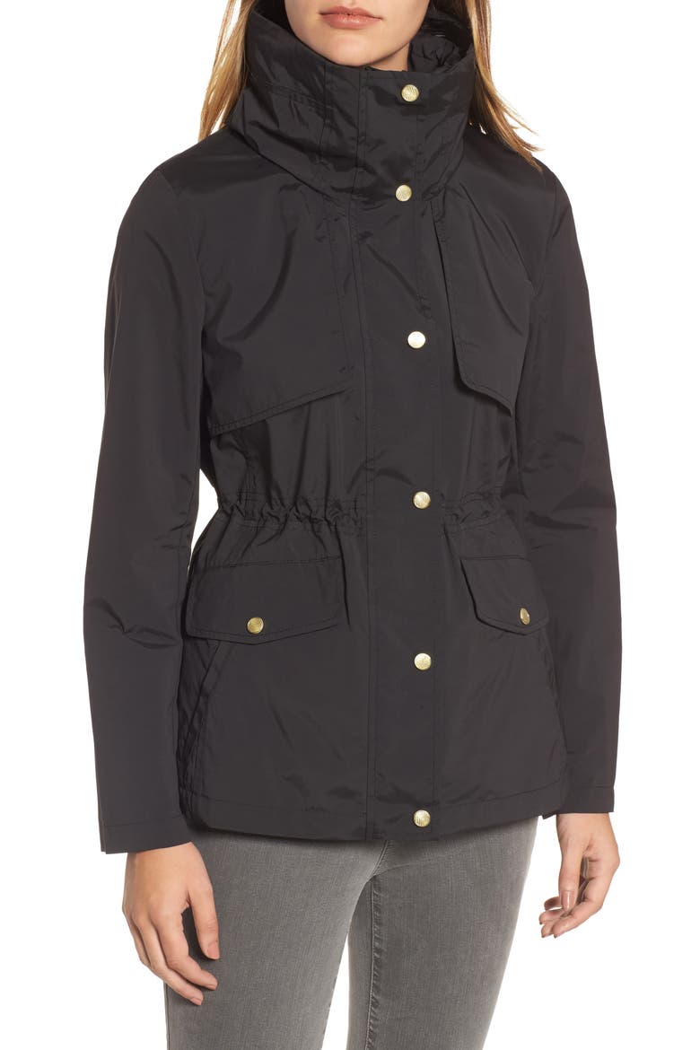 Water Repellent Hooded Parka, Alternate, color, BLACK