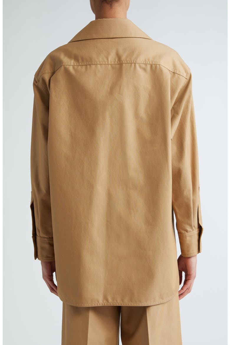 Ulrico Long Sleeve Cotton Top, Alternate, color, TOBACCO