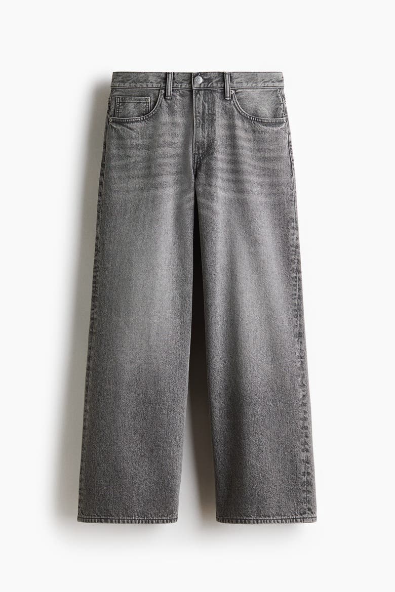 Wide-leg Jeans, Alternate, color, Denim gray