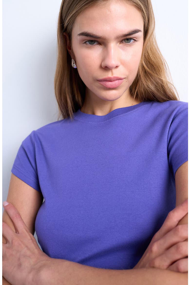 Everyday Cotton T-Shirt, Alternate, color, PURPLE