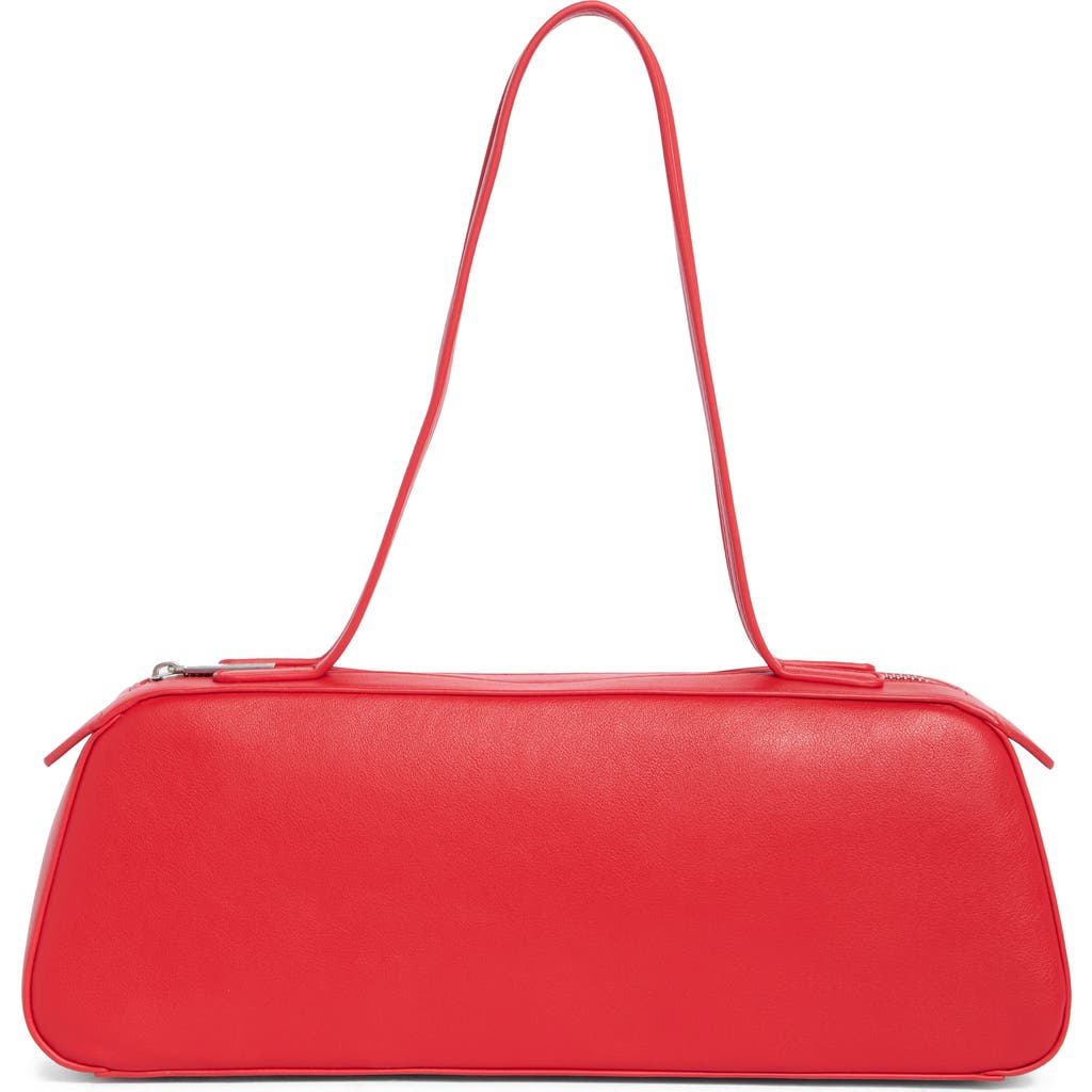 Bcbg Minimalist East West Shoulder Bag In Red