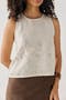 selected Embroidered Linen White