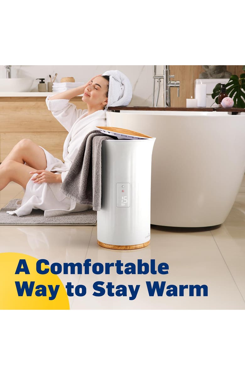 Live Fine Large Bucket Style Rowel Warmer - White, Alternate, color, White
