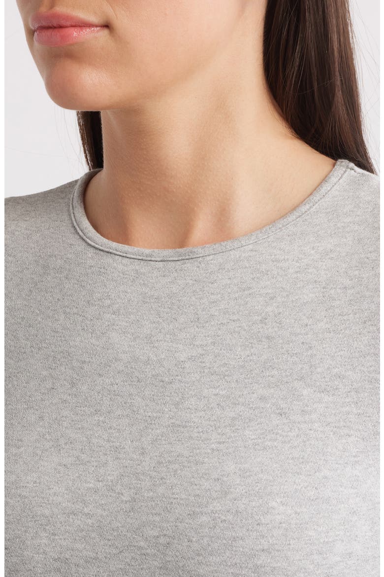 Flat Binding Long Sleeve T-Shirt, Alternate, color, HEATHER GREY