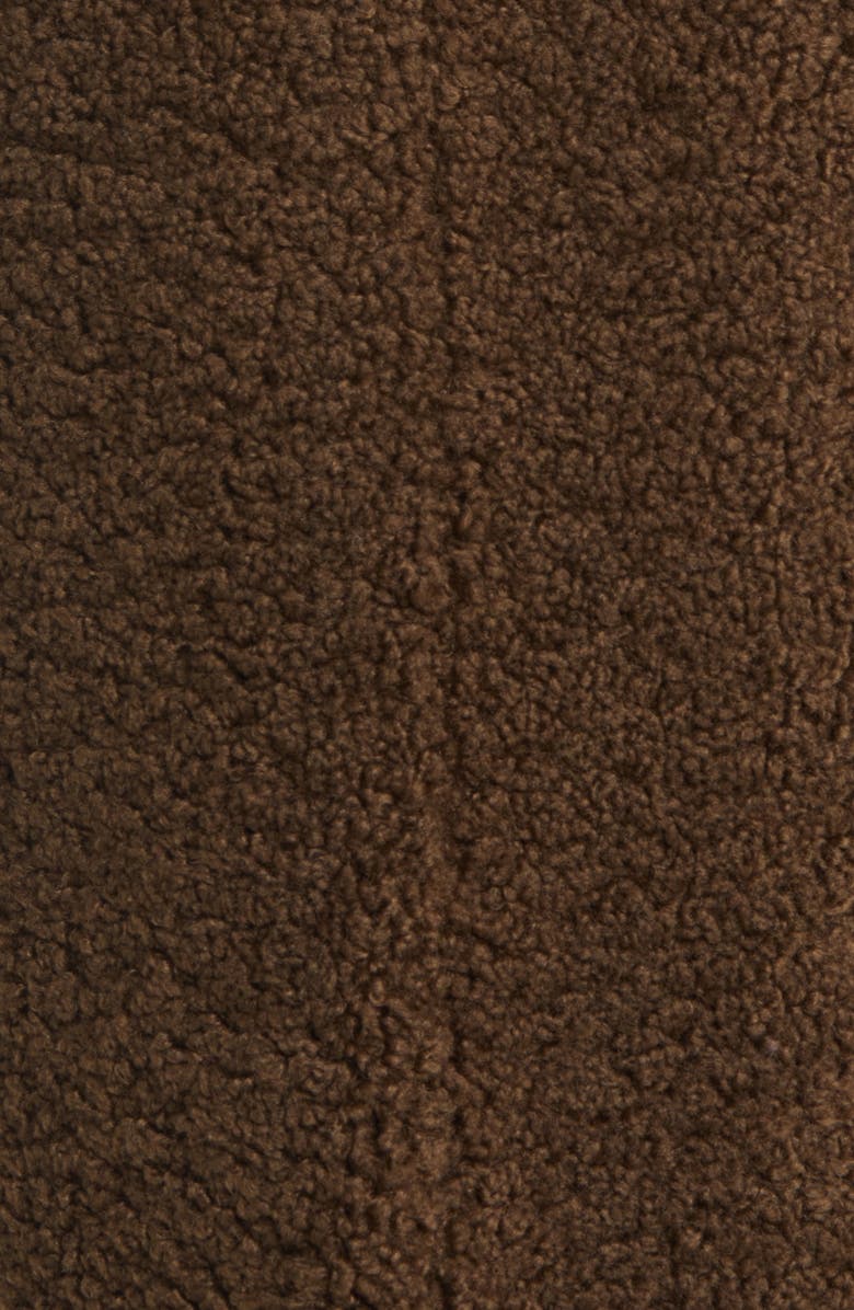 Sam Edelman Stand Collar Faux Shearling Coat, Alternate, color, Tuscan Olive