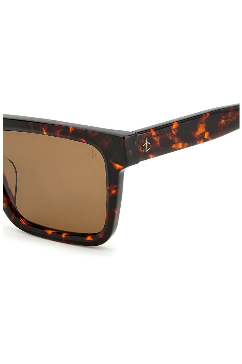 54mm Rectangular Sunglasses, Alternate, color, HAVANA/ BROWN