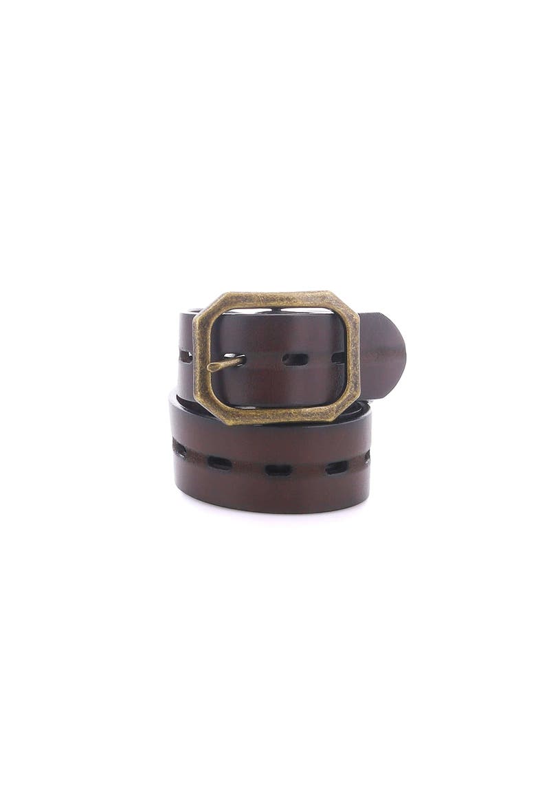 Waymark Cutout Belt, Main, color, Brown