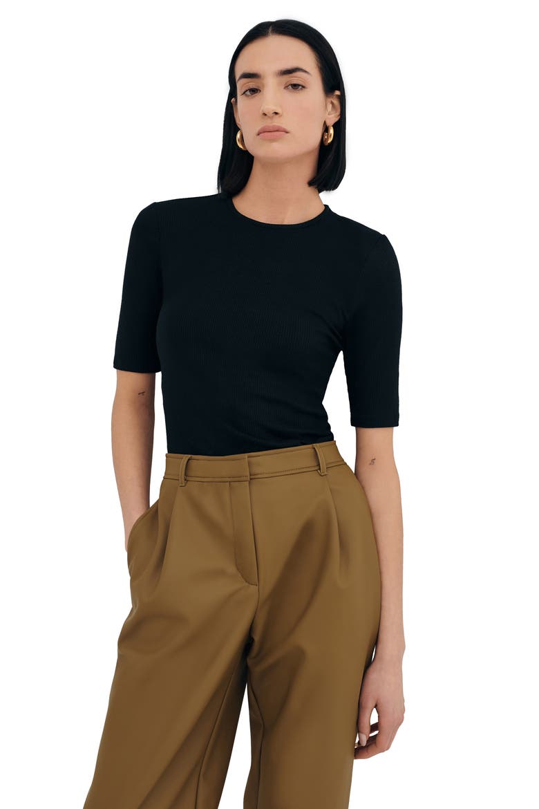 Seneca Knit Top, Alternate, color, BLACK